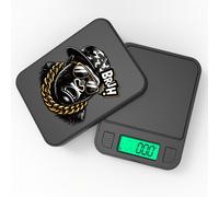 TEMU Báscula Digital 200G-0.01G, Báscula Electrónica de Bolsillo para Joyería, Gemas, Oro, Plata y Polvo con Cubierta como Bandexa, Pantalla LCD Retroiluminada en Verde