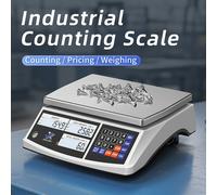 TEMU Báscula Digital Industrial JINXUAN, Precisión de 0.1 g, Capacidad de 30kg/15kg/10kg. Batería Recargable de Duración, Calibración Automática. Para Fábrica, , Mercado. Unidades: kg/g/lb/oz