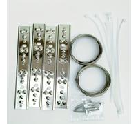 TEMU Base de Acero Inoxidable de 18 cm con Antipájaros, Mantiene Mejor la Postura de los Aves y , que Serpientes y Ratones Entre en Casa de los Alféizares