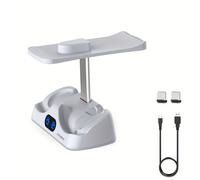 TEMU Base de carga para controlador PSVR2 y soporte de exhibición para auriculares VR, carga dual para , accesorios de Playstation VR2
