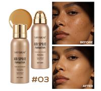 TEMU Base en Spray Líquida SAM SUGAR, Corrector Impermeable de Larga Duración, No , , Transpirable, Acabado Mate, Natural, Maquillaje Asequible para