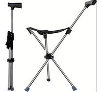 TEMU Bastones de Caminar con Asientos, Canas, Sillas Plegables, Bastones de Trekking, Camping, Sillas de , Canas con Asiento, Taburetes de Cana, Sillas de Cana.