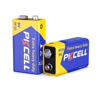 TEMU Batería Detector PKCELL 9V, Carbono- 6F22 Ultra Larga