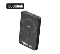 TEMU Batería Externa Inalámbrica Magnética de Capacidad de 10000Mah, Pantalla Digital Inteligente, y Portátil para Uso , Compatibilidad Multi-Dispositivo, para Viajes