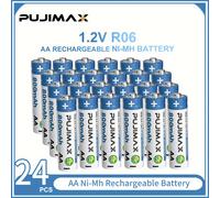 TEMU Batería Recargable AA 1.2V 800mAh para Cámaras Digitales, Consolas de Juegos, Linternas, Controles Remotos, Juguetes 48pcs 24pcs