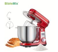 TEMU Batidora de pie BioloMix de 6L con de acero inoxidable, 6 velocidades, licuadora de alimentos de cocina, batidora de huevos y crema, amasadora de masa para pasteles, panificadora,