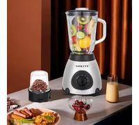 TEMU Batidora de vaso 400 W con jarra de 1,5L, 3 velocidades, batidora, licuadora y molinillo multiuso , 1500 ml. Sokany