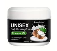 TEMU Beauty Crema Depilatoria de Acción Rápida 100g con Aceite de Coco y - , No Irritante para Axilas, Manos, Piernas - Adecuada para Todo Tipo de Pelos Beige, Eliminador de