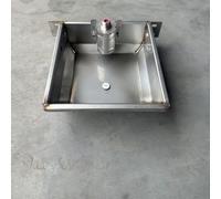 TEMU Bebedero automático cuadrado de gran capacidad de acero inoxidable, diseñado para mascotas y , duradero y fácil de limpiar, ideal para perros, , ovejas y caballos