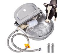 TEMU Bebedero Automático de Acero Inoxidable para con Flotante, Tubo de Agua de 80 cm, 2 Piezas de Tuercas Expansibles, Gran Capacidad y Diseño . Ideal para en Criaderos: Reses, Ovejas, Porcinos