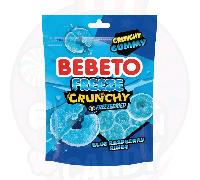 TEMU Bebeto Blue Raspberry Rings Freeze Crunchy Gummy Freezedried 35g