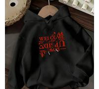 TEMU Bienvenida a la Sudadera con Capucha de , Sudadera Casual con Cordón para Invierno y Otoño, Nueva Ropa de Mujer, Top para Uso Diario, Amantes de , Ropa de Mujer para Otoño e Invierno