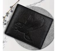 TEMU Billetera de hombre con en relieve y tecnología de bloqueo RFID - casual de cuero de capa de vaca con gran capacidad