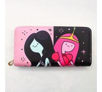 TEMU Billetera larga rosa para mujer con diseño de dibujos animados, múltiples ranuras para tarjetas, , clutch con cremallera y bolsa para teléfono