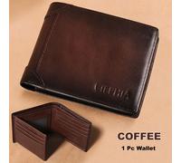 TEMU Billetera trifold de cuero de primera calidad vintage, billetera multifuncional anti-robo para hombres con múltiples ranuras para tarjetas, un gran regalo para hombres