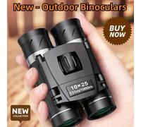 TEMU Binoculares Potentes de 10X25 | Plegables Portátiles para Viajes al y Camping
