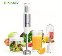 TEMU Biolomix 1000W Batidora de 4 en 1, Potente Batidora de Inmersión, Picadora de Verduras, Batidora de Inmersión con , de Picado de 500 ml, Vaso para Smoothies de 600 ml, Enchufe EU
