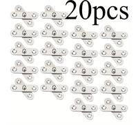 TEMU Bisagras de Puerta de Metal Elegante - Diseño de y Rotativo para Muebles, 10pcs/20pcs