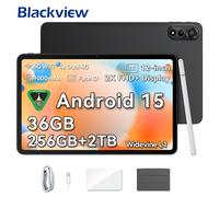TEMU Blackview Mega2 Tablet 12 Pulgadas, Tablet 15 con 36GB (12+24) RAM + 256GB ROM (Ampliable a 2TB), 2K FHD, L1, 4G LTE + WiFi 5G, -Core T615, Batería de 9000mAh, Cámara Dual, GPS/