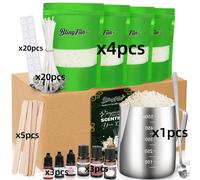 TEMU Blingfun Kit para Hacer Velas para Principiantes con un Molde de Fundición de 650 ml, Cucharas, Soportes para , para Velas y Stickers para - Suministros Todo en Uno para la Fabricación de Velas