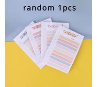 TEMU Bloc de notas con 50 hojas para de , con notas adhesivas coloridas, blocs de notas adhesivas, un planificador diario portátil y una de compras, estilo aleatorio