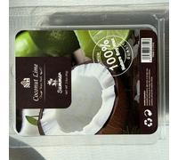 TEMU Bloque de Aromaterapia con Cera de Soja Infundida en Frutas - 2.5oz Natural, Portaconcha Decorativo con de Hojas para el Hogar, Oficina, Relajación en Spa, Difusor de Aromaterapia