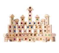 TEMU Bloques de Construcción de Gemas de Cristal - Un Juguete Colorido y Transparente para que los Niños Creen Formas Imaginativas y Mejoren Sus Habilidades de Resolución de Problemas Prácticas.