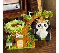 TEMU Bloques de Construcción de Panda Lindo de Pequeñas, Porta Bolígrafos Columpio, Juguete de Rompecabezas, Regalo de Bloques de Construcción