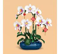 TEMU Bloques de Construcción del Festival de Chino Flores Inmortales, Adornos de Escritorio DIY, Flores de , Phalaenopsis, , Flores de y , Adecuados como Regalos de San Valentín para y