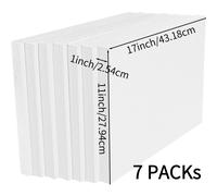 TEMU Bloques de Espuma para Manualidades, 1 de Grosor, Paquete de 7 Piezas Rectangulares 17x11" Ideales para Escultura Artística, Modelado y Proyectos DIY en la Casa o el Colegio