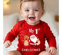 TEMU Body de Bébé " Navidad" con Diseño de Reno, Ideal para Todas , un Regalo para Recién Nacidos, para Exteriores