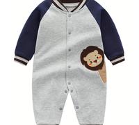 TEMU Body para recién nacido para otoño/invierno, conjunto de un mes de puro algodón, de abrigo súper y adorable para otoño, para exteriores