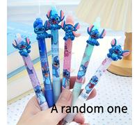 TEMU Bolígrafo Borrable de Stitch - 1 Boligrafe Azul Aleatorio, Punta 0.5mm, ¡ para Material Escolar y Recompensas a e Instructores!
