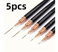 TEMU Bolígrafo de manicura de 5 piezas, tubo de aguja para extracción, de gancho, universal, extremadamente fino y , opciones de tamaño 4/8/12/20/25 mm