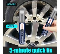 TEMU Bolígrafo Reparador de Arañazos para Llantas de Coche - Pintura de para Llantas. Adecuado para Varios Modelos de Llantas Plateadas, Carrocería, etc., Reparación Instantánea en