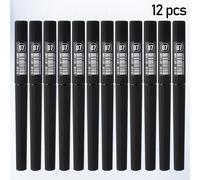 TEMU Bolígrafos de Gel Negros Mate de 3/6/12 con Clips Metálicos de 0.7Mm, Diseño Ergonómico para una Escritura Sin Fatiga, Adecuados para Material de Oficina y Escolar de