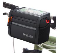 TEMU Bolsa Aislante para Manillar de Bicicleta, Bolsa de Almacenamiento de 4L con Soporte para Teléfono de 7.5", a Pantalla Táctil, Bolsa para Tubo de Bicicleta con Correa para , Ideal para Viajes al