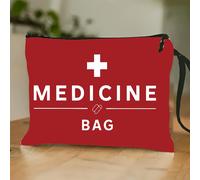 TEMU Bolsa Cosmética para Medicamentos de 1 pieza con Correa de Muñeca, Bolsa Portátil para Medicación de Migraña, Estuche Compacto para Pastillas de Viaje, Kit de Medicina para Enfermedades Crónicas
