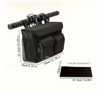 TEMU Bolsa de Almacenamiento de Gran Capacidad para Caminador con Portavasos y Múltiples Bolsillos, Bolsa Lateral para Silla de Ruedas Adecuada para Bicicleta, Silla de Ruedas y Scooter Eléctrico