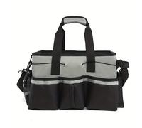 TEMU Bolsa de Almacenamiento Multifunción de Gran Capacidad | Bolsa Portátil para Accesorios de Ferretería, Bolsa de Limpieza Grande, Bolso Tote para Suministros de de Autos, Tela, Verde