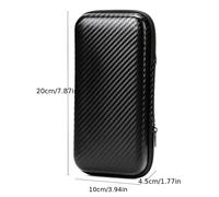 TEMU Bolsa de almacenamiento para | de almacenamiento para productos electrónicos, estuche rígido para power bank y auriculares, de cuero sintético