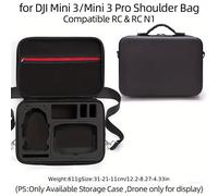 TEMU Bolsa de Almacenamiento para DJI , de Transporte Portátil para Control Remoto DJI Rc, Estuche Negro, Bolsa de Accesorios para Controlador Inteligente