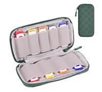 TEMU Bolsa de Almacenamiento USB, Estuche para Memorias USB, para Pendrives, Organizador de USB, con 9 Ranuras