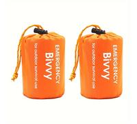 TEMU Bolsa de Dormir de Emergencia Reutilizable - Ultraligera, Cierre con Cordón, Tela de Polietileno PE, Sin Aislamiento, y Fácil de Transportar para al , Senderismo, Rescate y Situaciones de