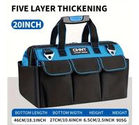 TEMU Bolsa de Herramientas para Electricista, Lona Resistente y Duradera, Engrosada, Portátil, Multifuncional, para Ferretería, Pesca, Seguro , Carpintería