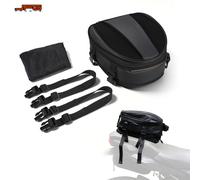 TEMU Bolsa de para motocicleta JFG RACING, bolsa de asiento trasero, bolsa de equipaje, alforjas, bolsa multifuncional para moto deportiva de 15 litros - Negra