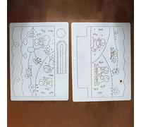 TEMU Bolsa de pequeña hermana, de dibujo, plantilla adecuada para máquina de acuarela, estencil de acuarela, plantilla de acuarela .