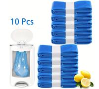 TEMU Bolsa de Repuesto para de Pañales, 10 Paquetes Adecuados para Reemplazo de Bolsa de Pañales Genie, 100% Sellada para Eliminar Olores, Compatible con Diaper y Munchkin (sin Cartuchos de Tinta)