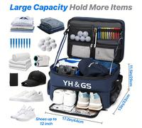 TEMU Bolsa de Viaje de Golf Premium YH&GS - Duradera, Diseño de Capa que Ahorra para Almacenamiento de Ropa - Tela Oxford, Cierre con Cremallera - Ideal para