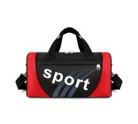TEMU Bolsa de viaje plegable de gran capacidad de moda, bolsa de deporte de tela Oxford para gimnasio con estampado de posición, organizador de equipaje portátil de para actividades al aire libre